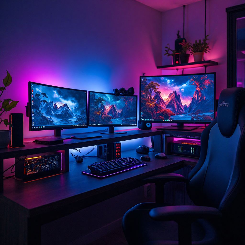 High-Performance Gaming PC Station